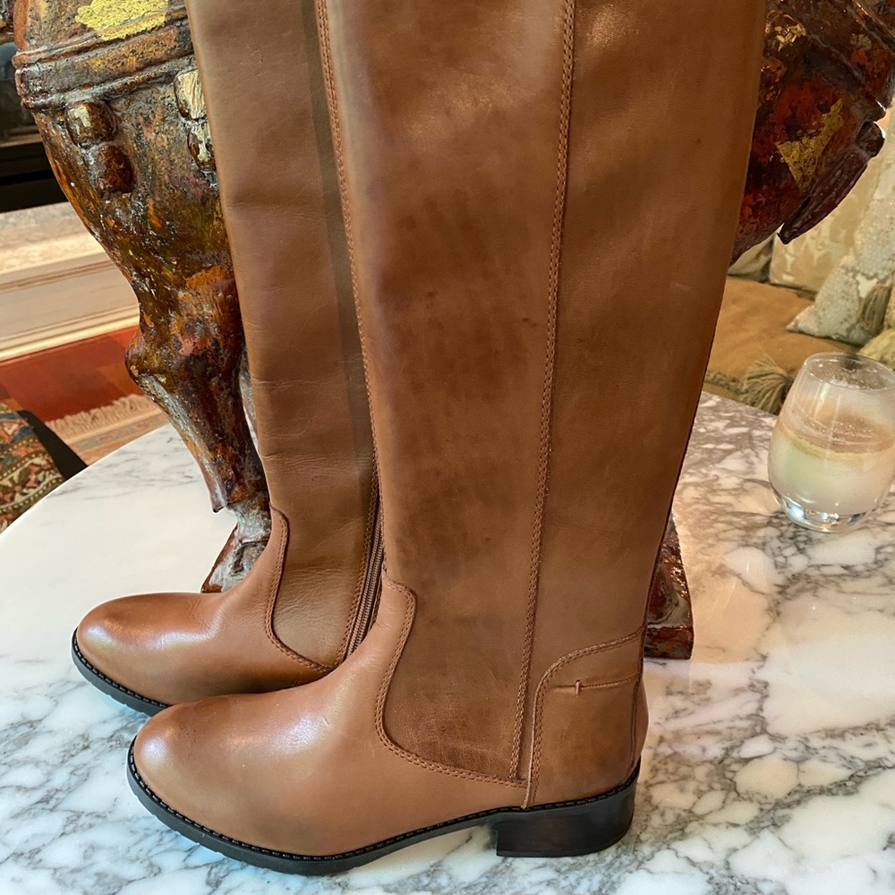 New!  Donald Pliner flat heeled boots.